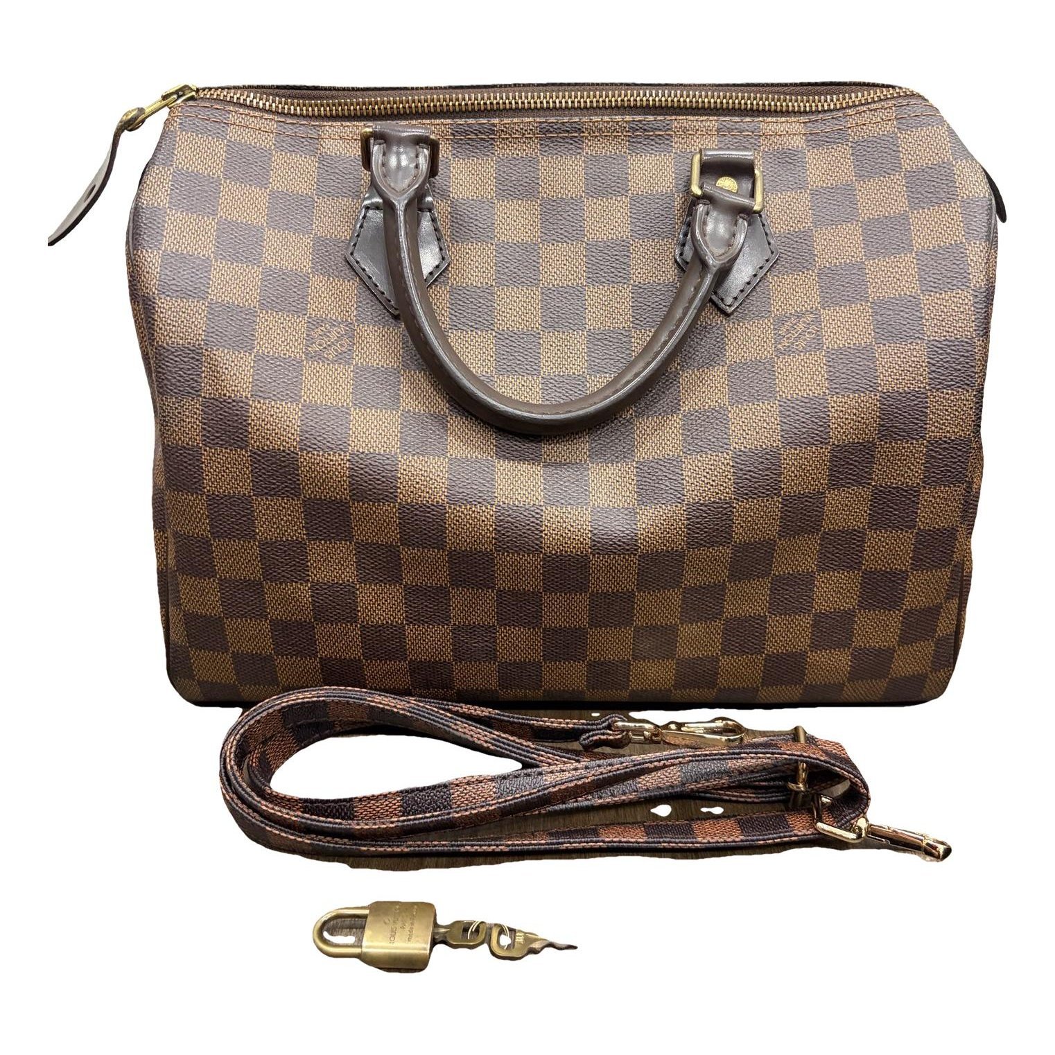 Speedy leather handbag