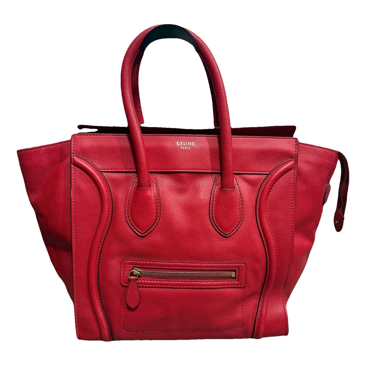 Celine Nano Luggage leather handbag