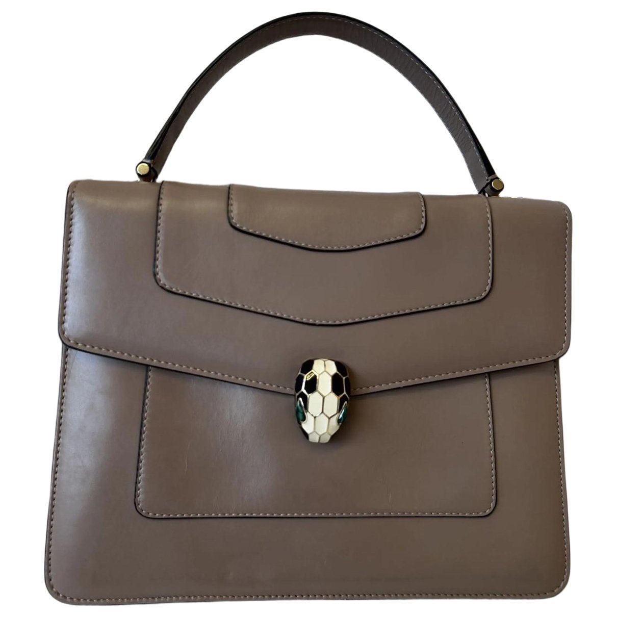 Serpenti leather handbag