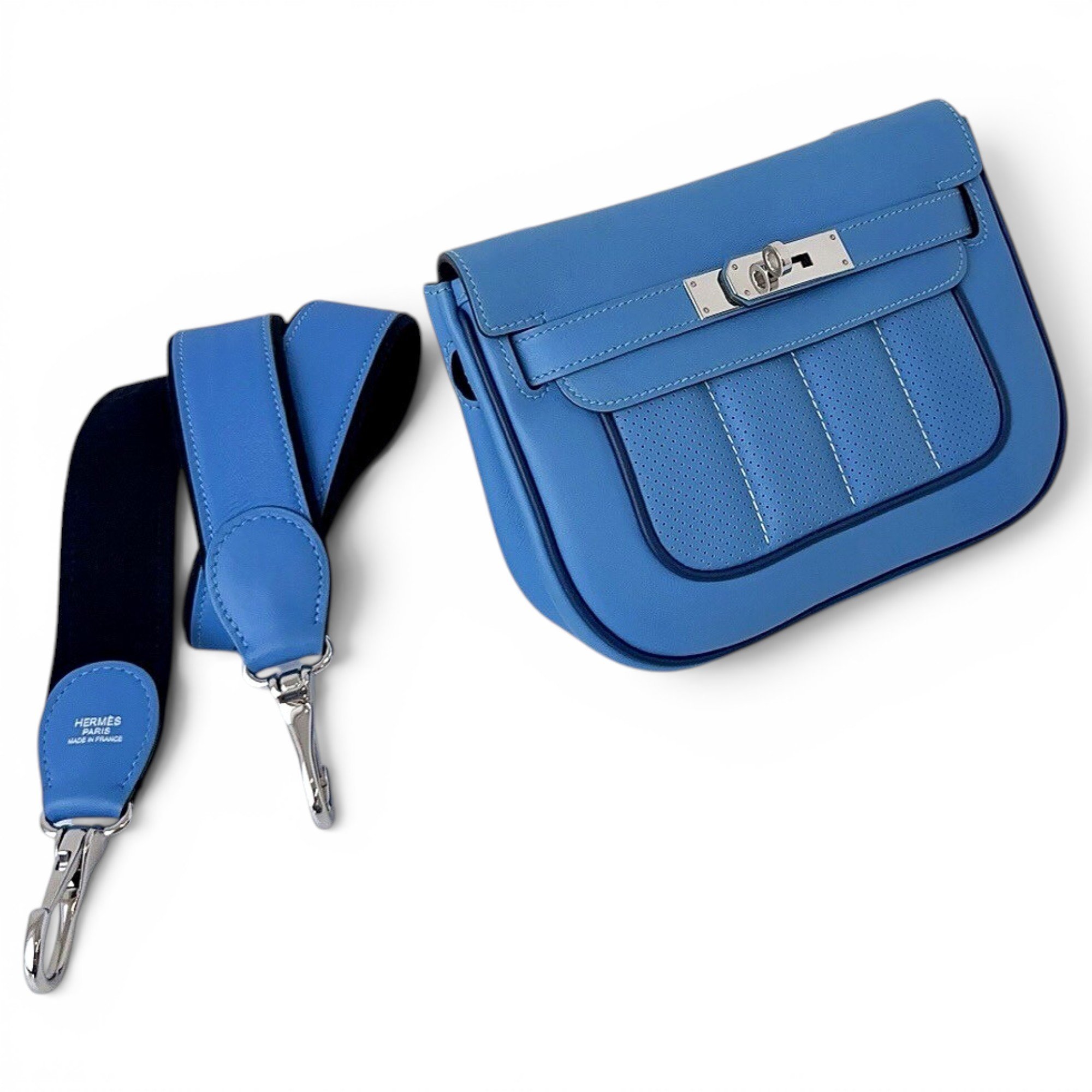 Hermes Kelly Handbag Toile H Berline Canvas