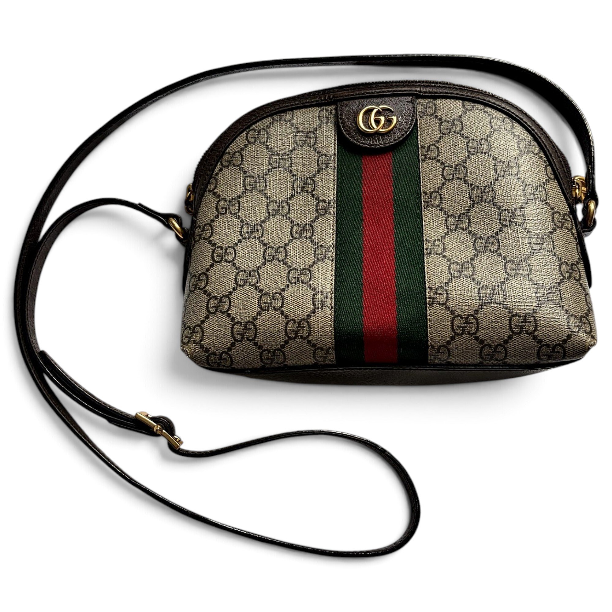 Ophidia leather crossbody bag