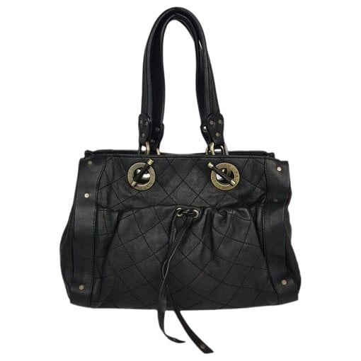 Leather clutch bag