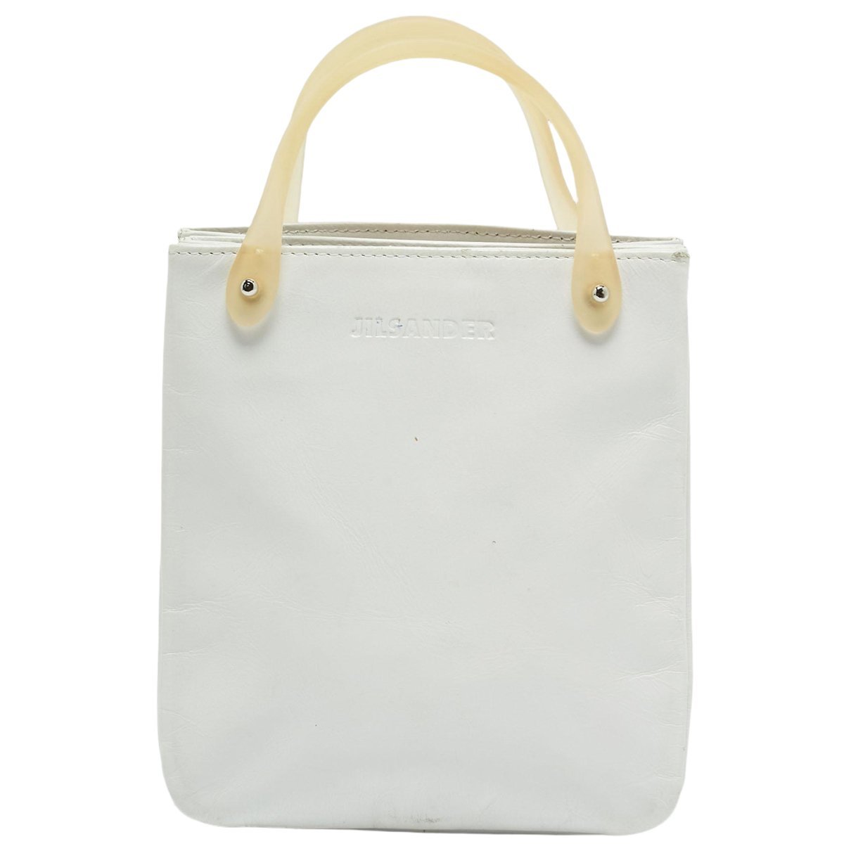Leather clutch bag
