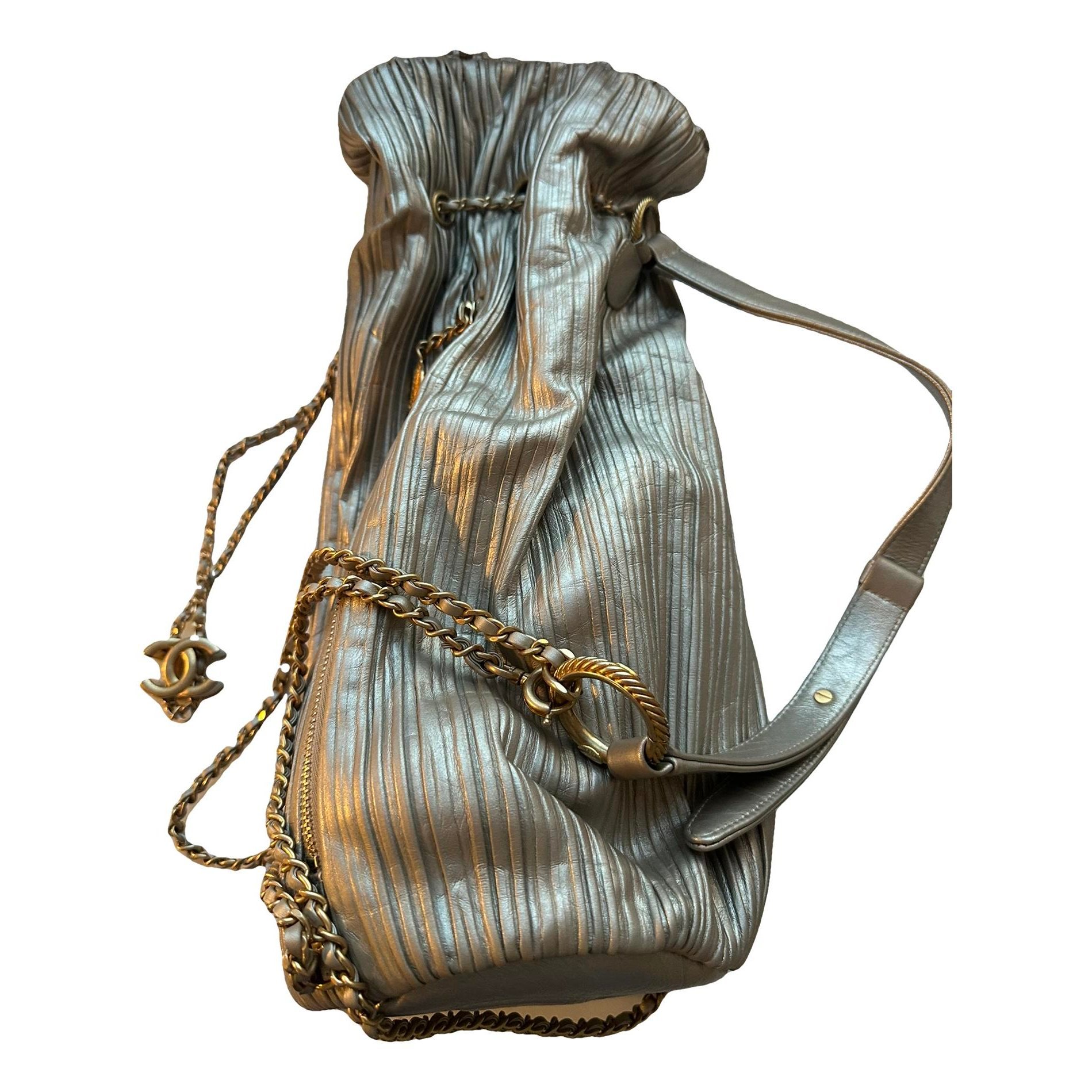 Leather backpack