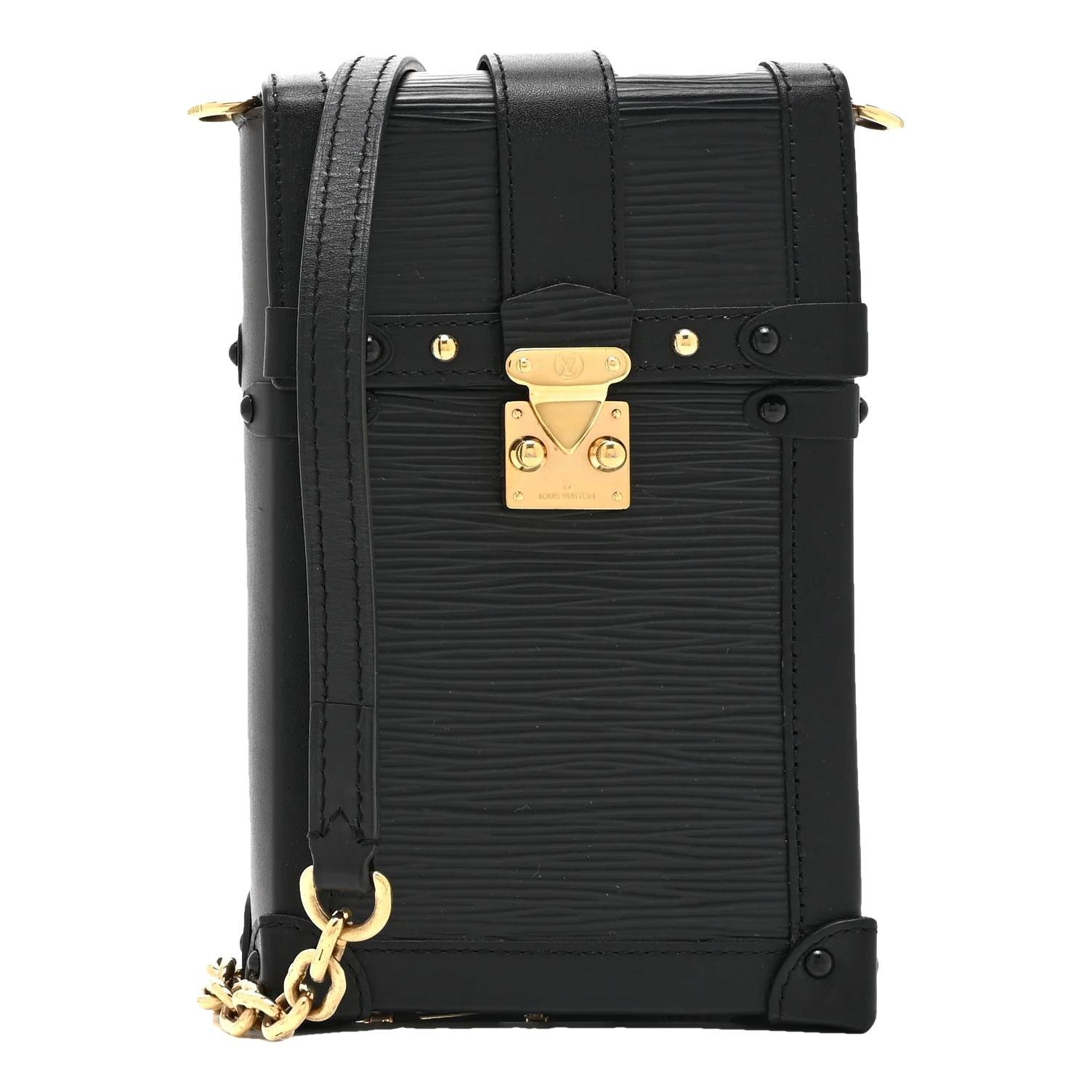 Pochette Trunk Verticale leather crossbody bag