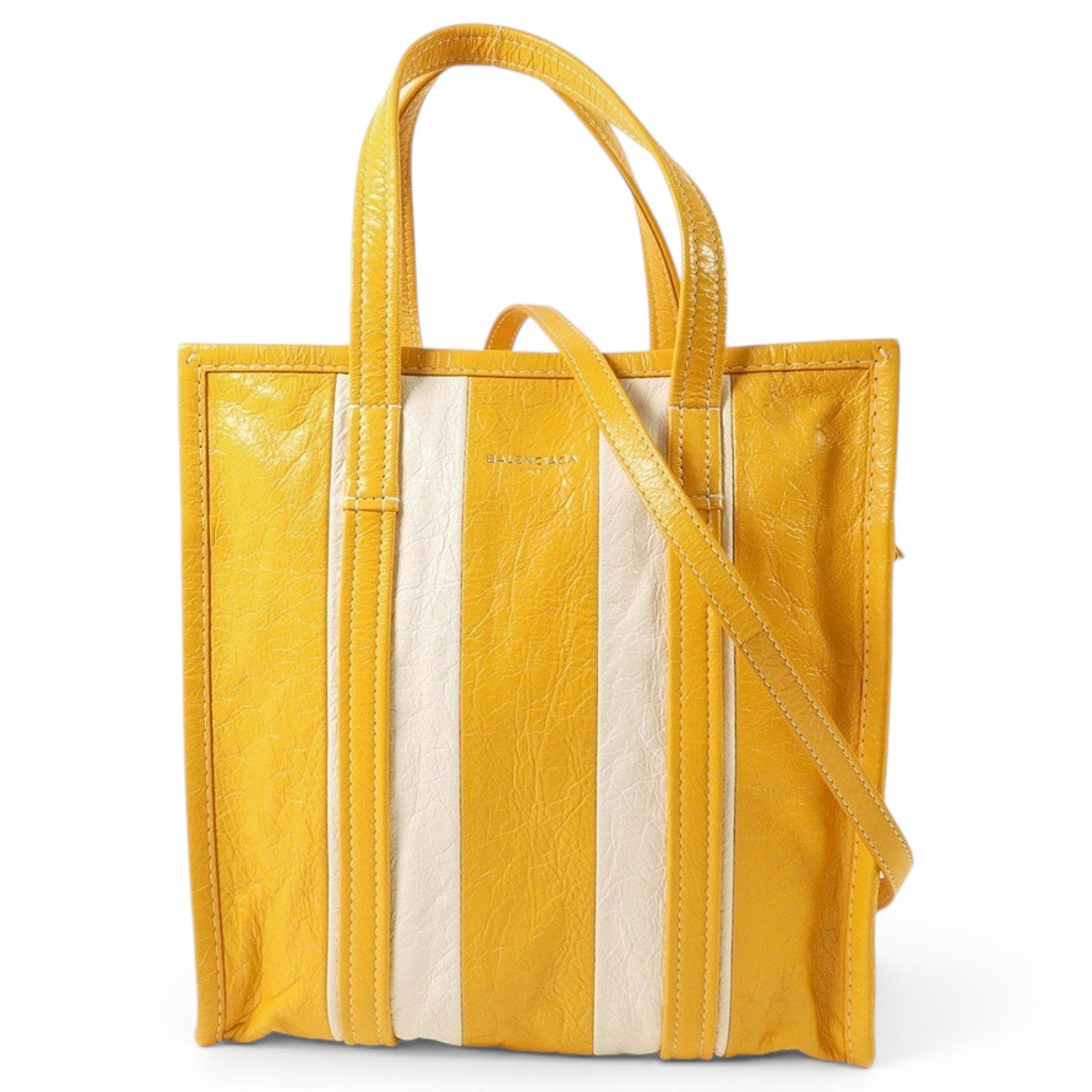 Shopping North South leather tote