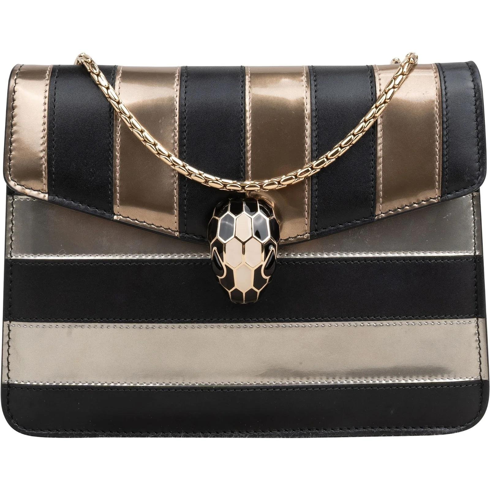Serpenti patent leather crossbody bag