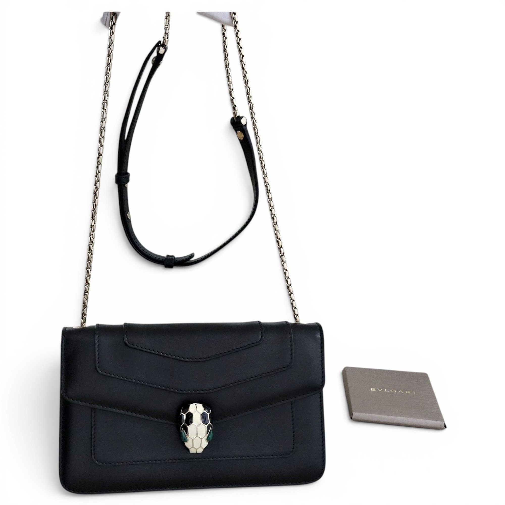 Serpenti leather handbag