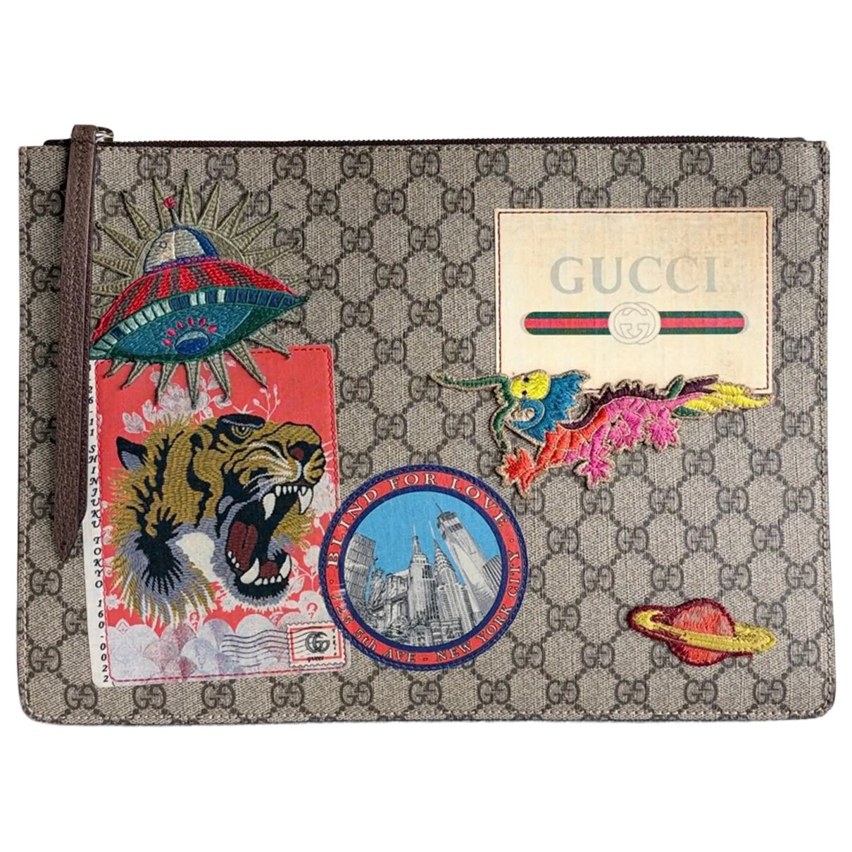 Vinyl clutch bag