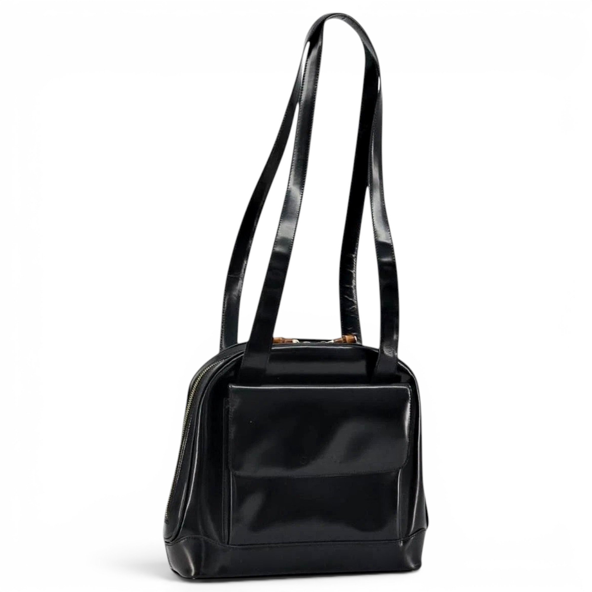 Patent leather tote