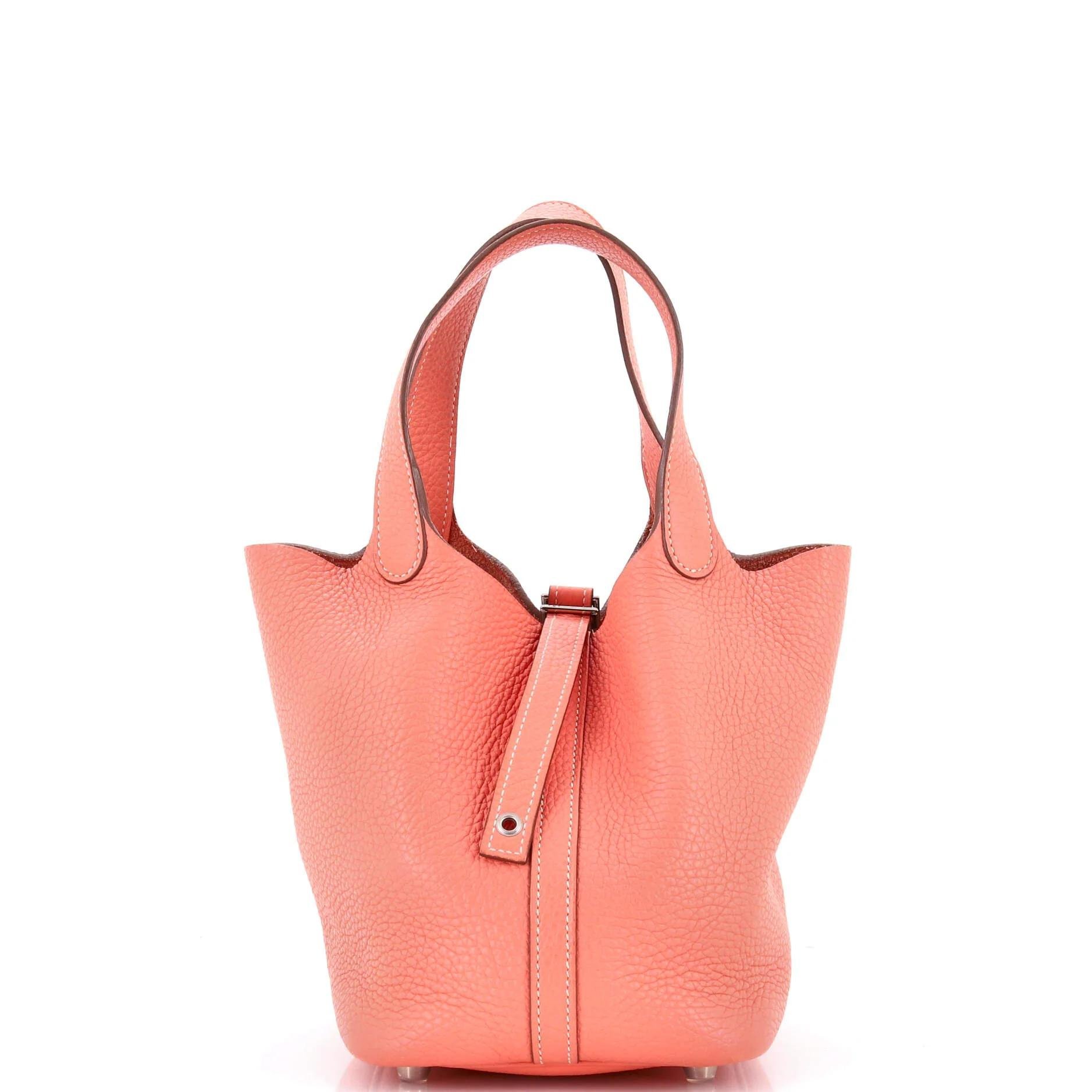 Picotin leather handbag
