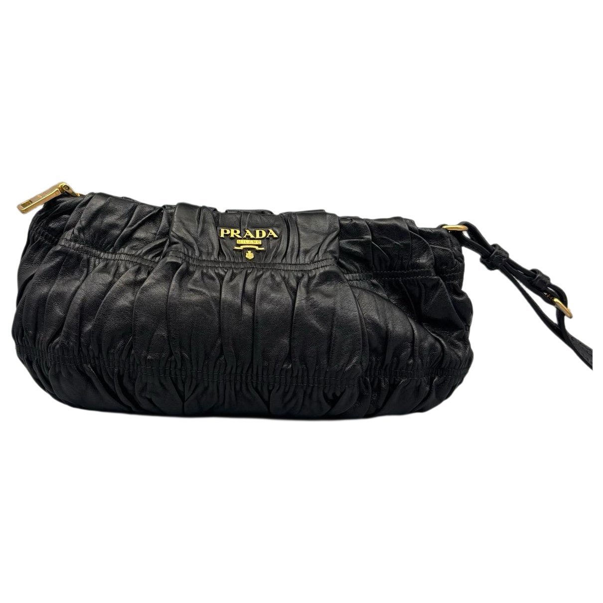 Leather clutch bag