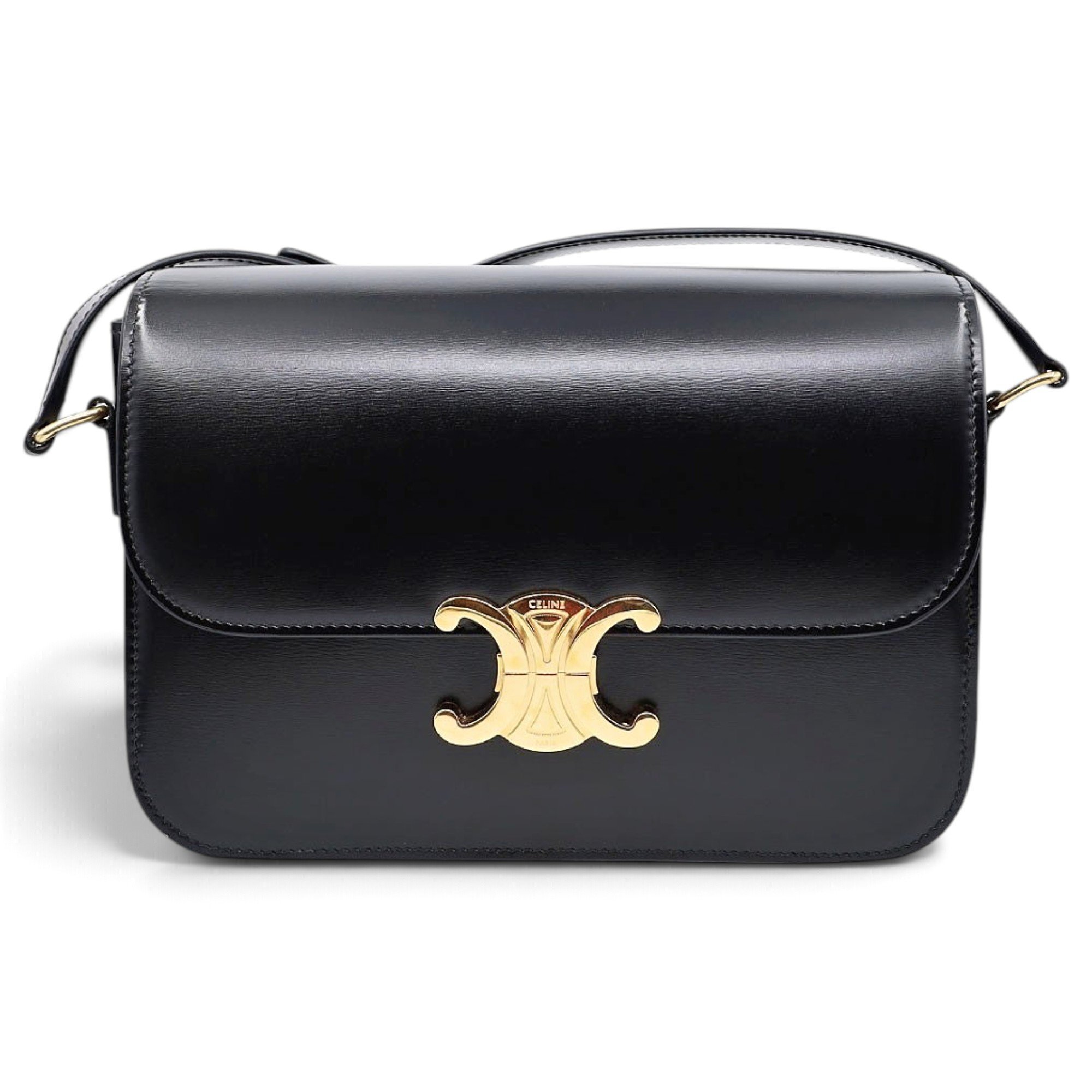 Triomphe leather handbag