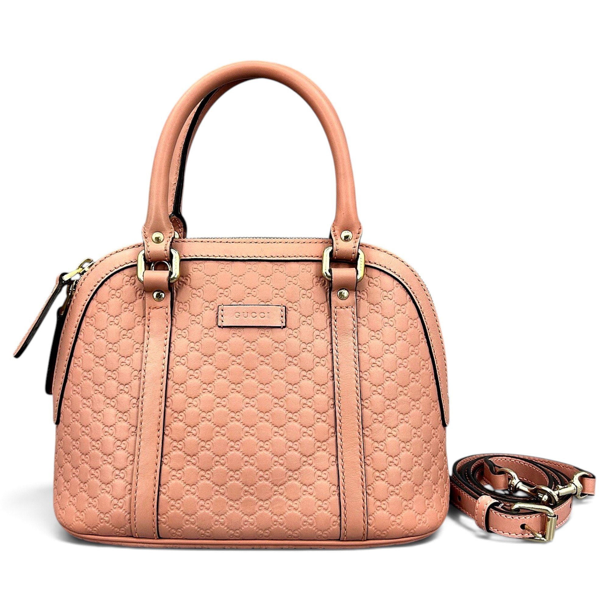 Dôme leather handbag
