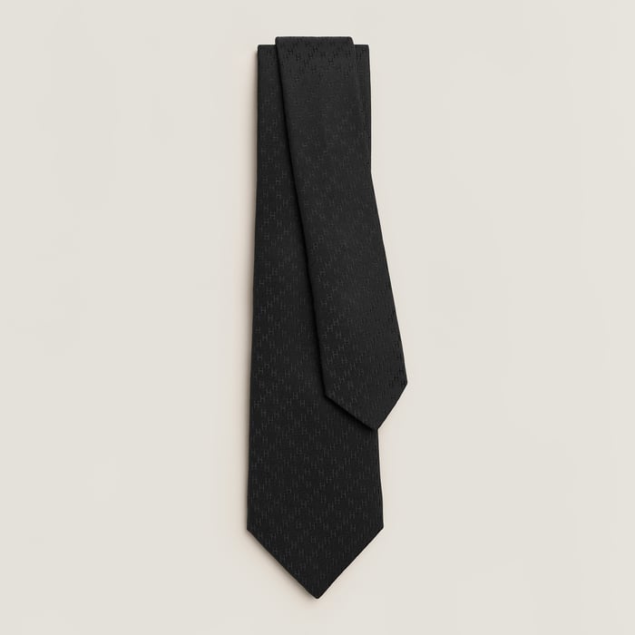 Noir Faconnee New H Tie