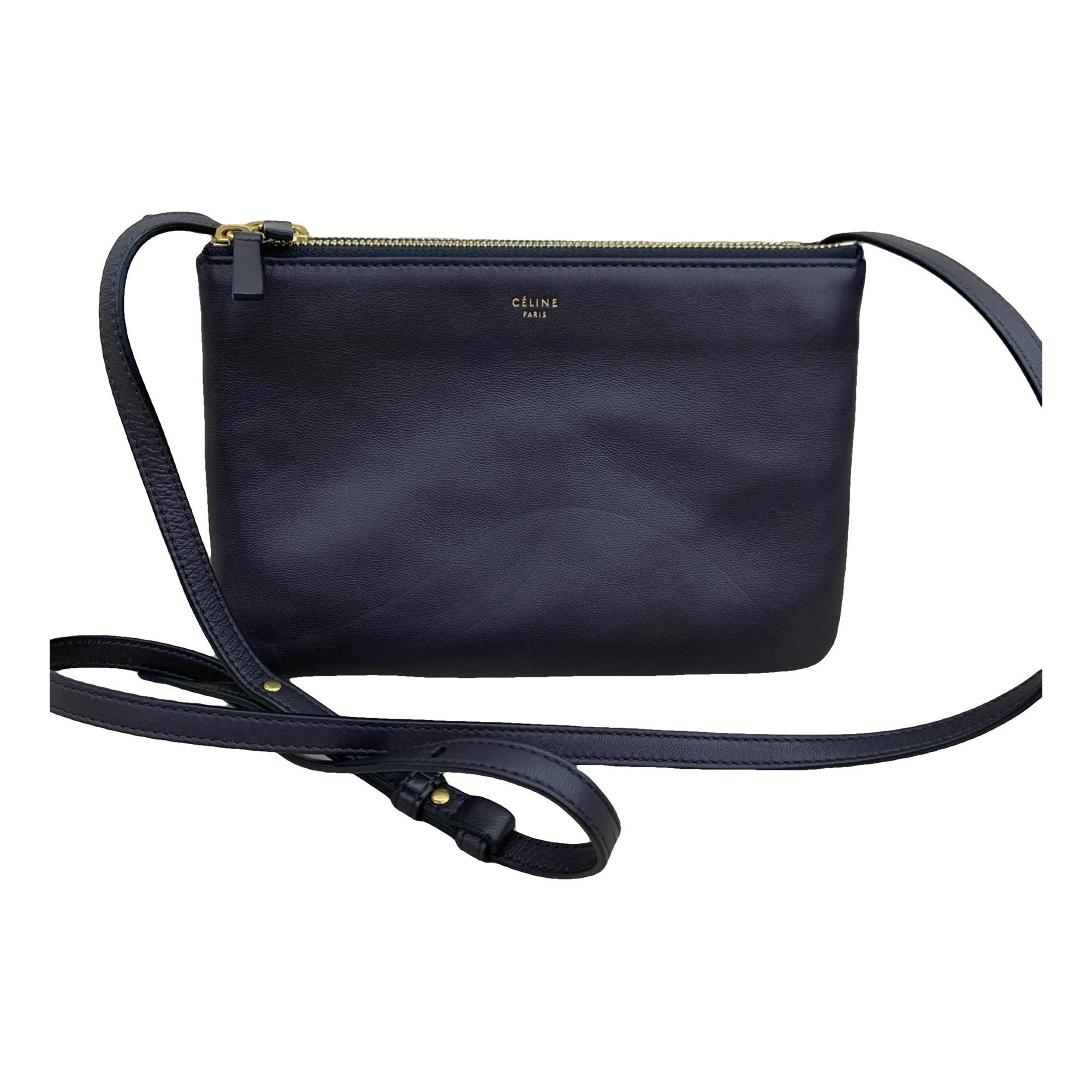 Trio leather crossbody bag