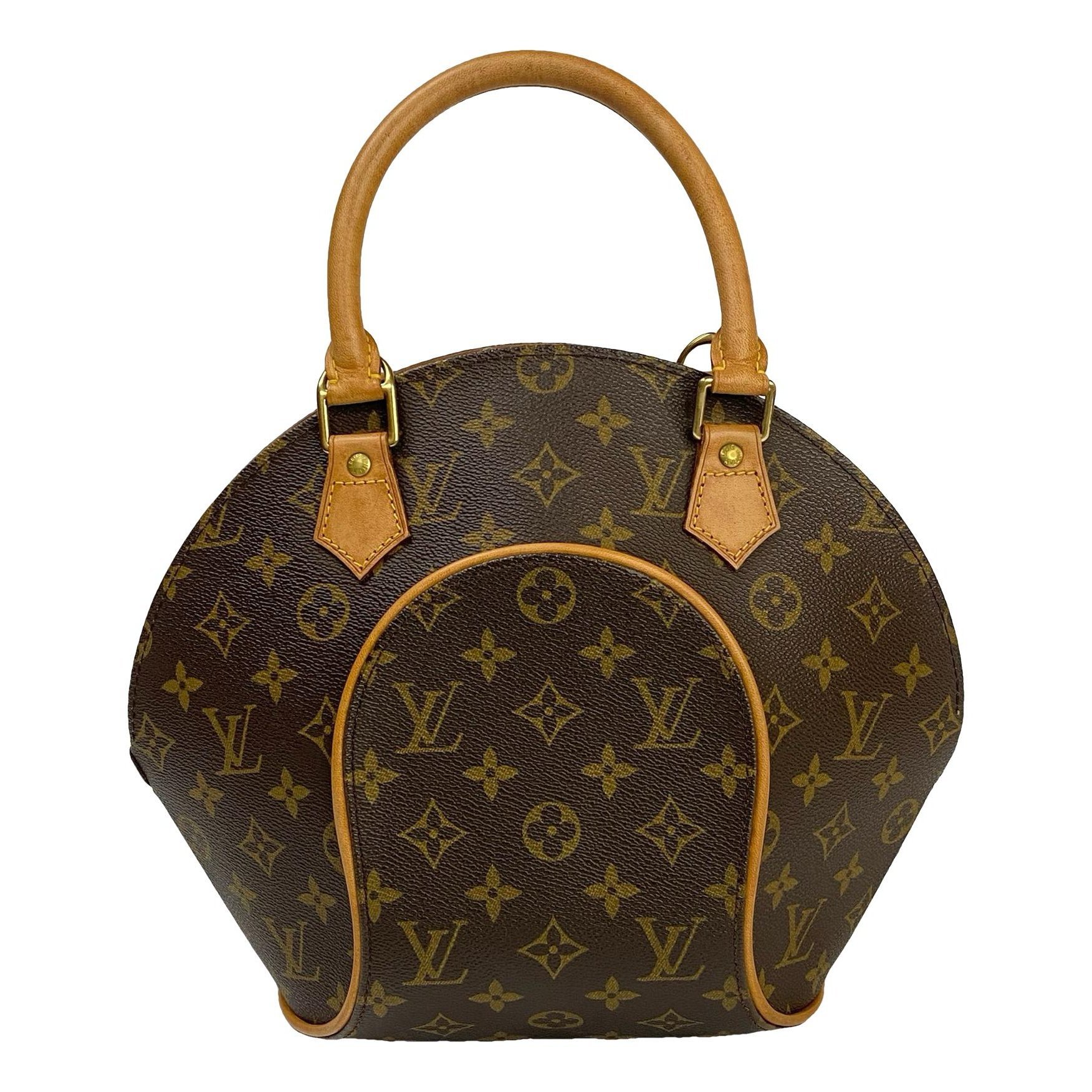 Ellipse leather handbag