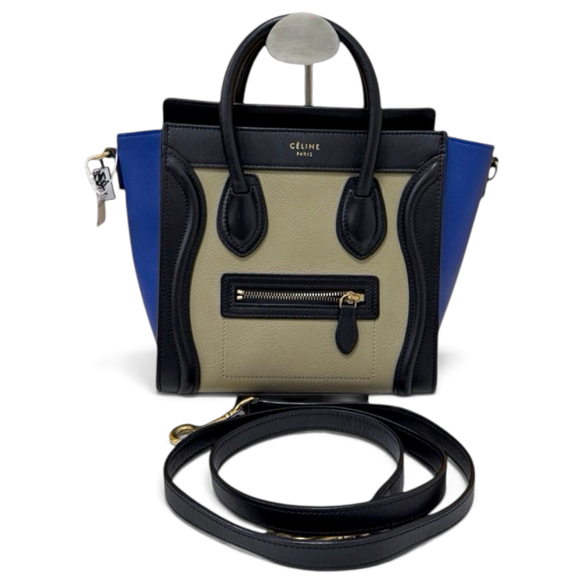 Nano Luggage leather crossbody bag
