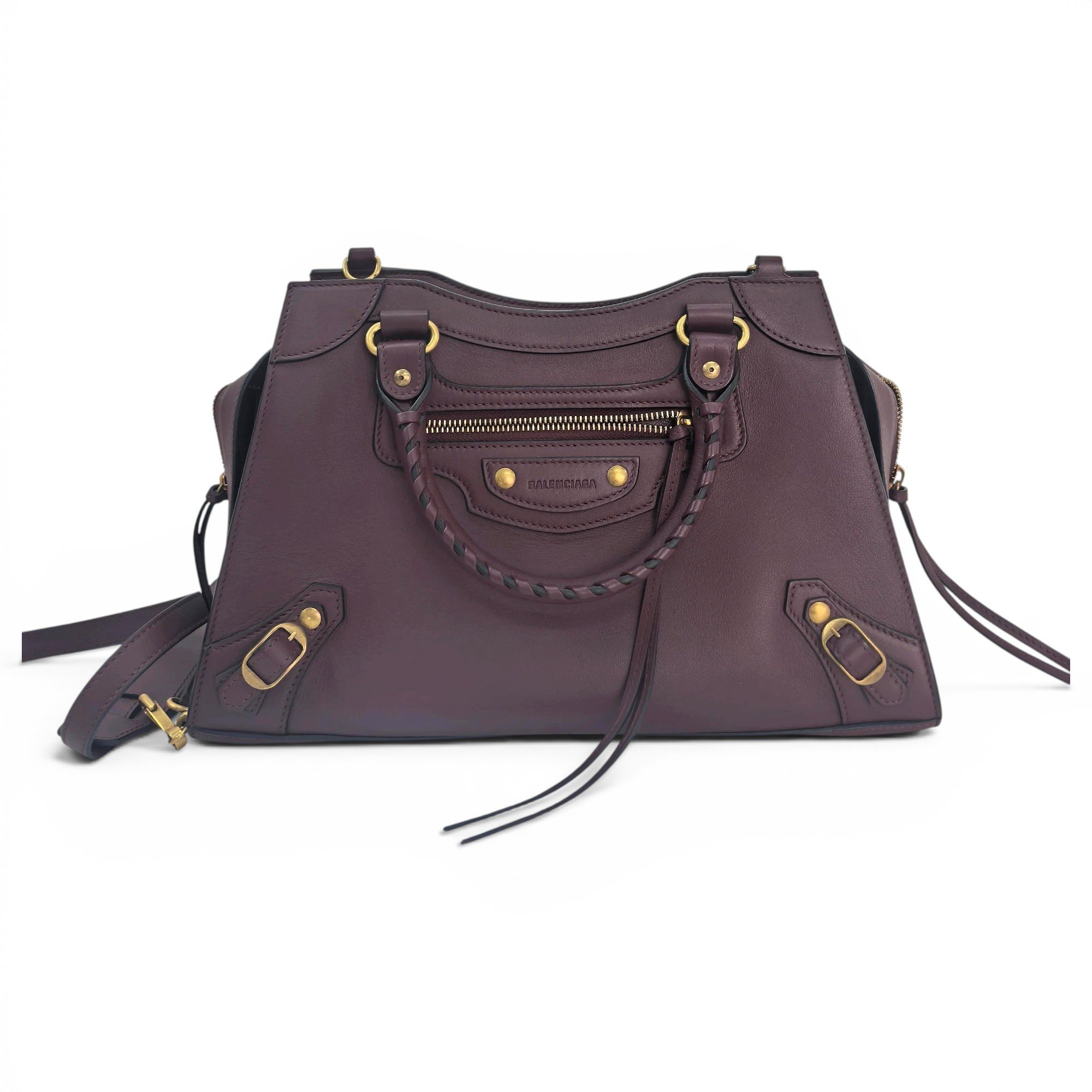 Balenciaga Leather bowling bag