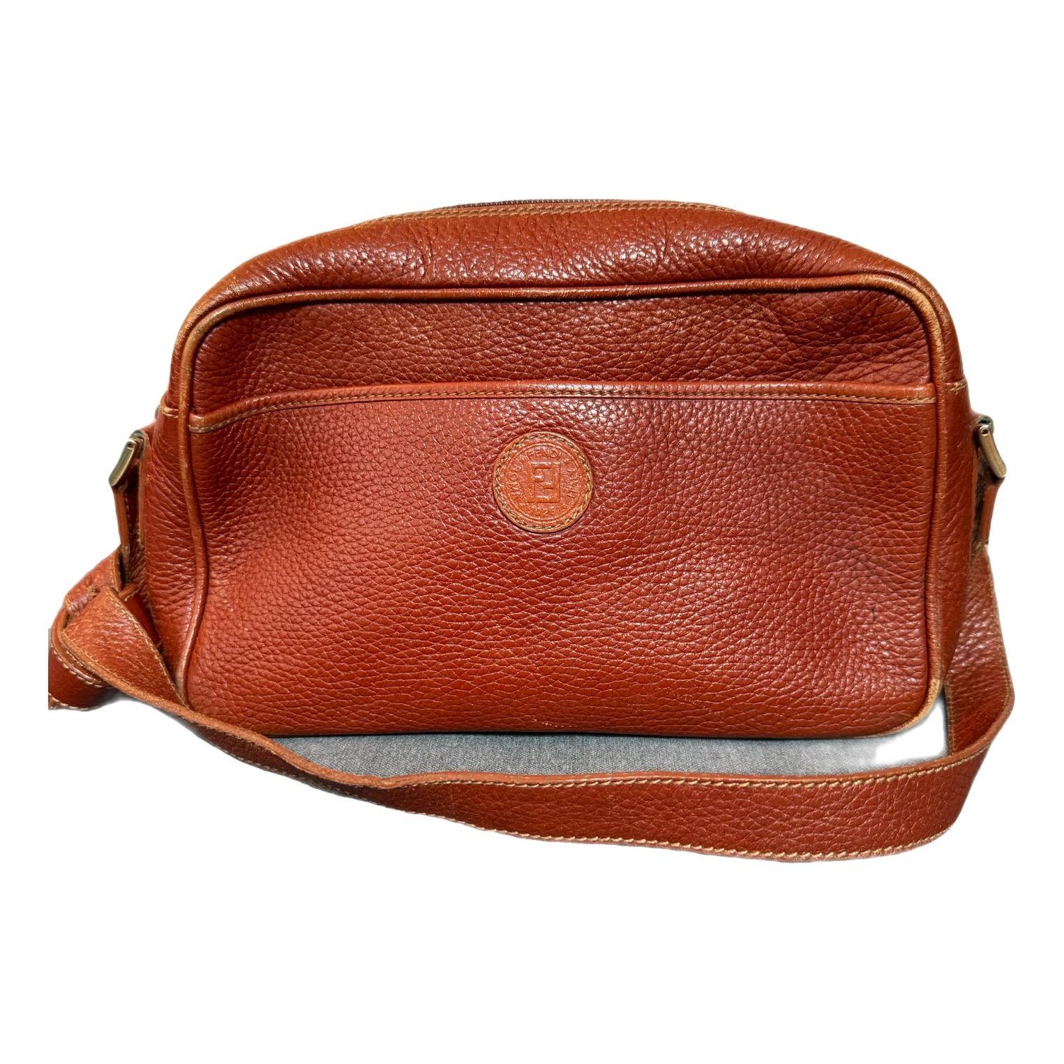 Leather clutch bag