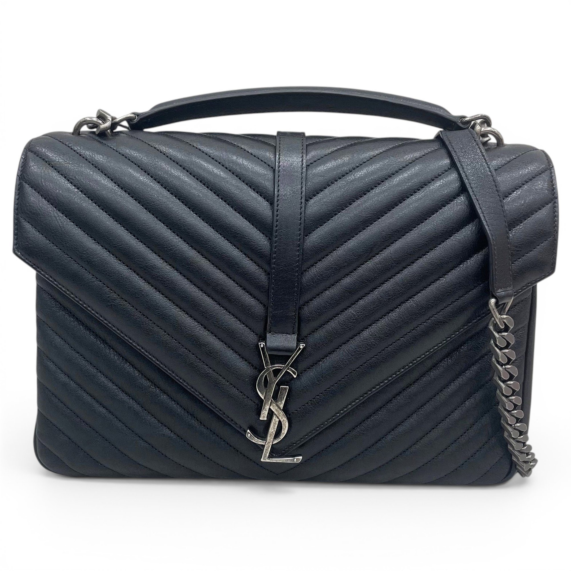 Collége monogramme leather handbag