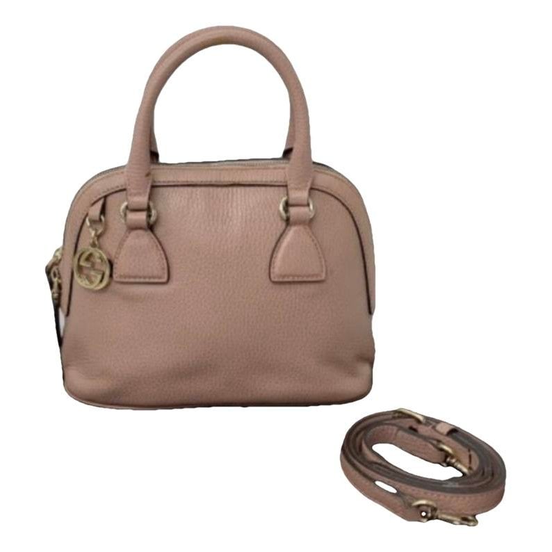 Interlocking leather crossbody bag