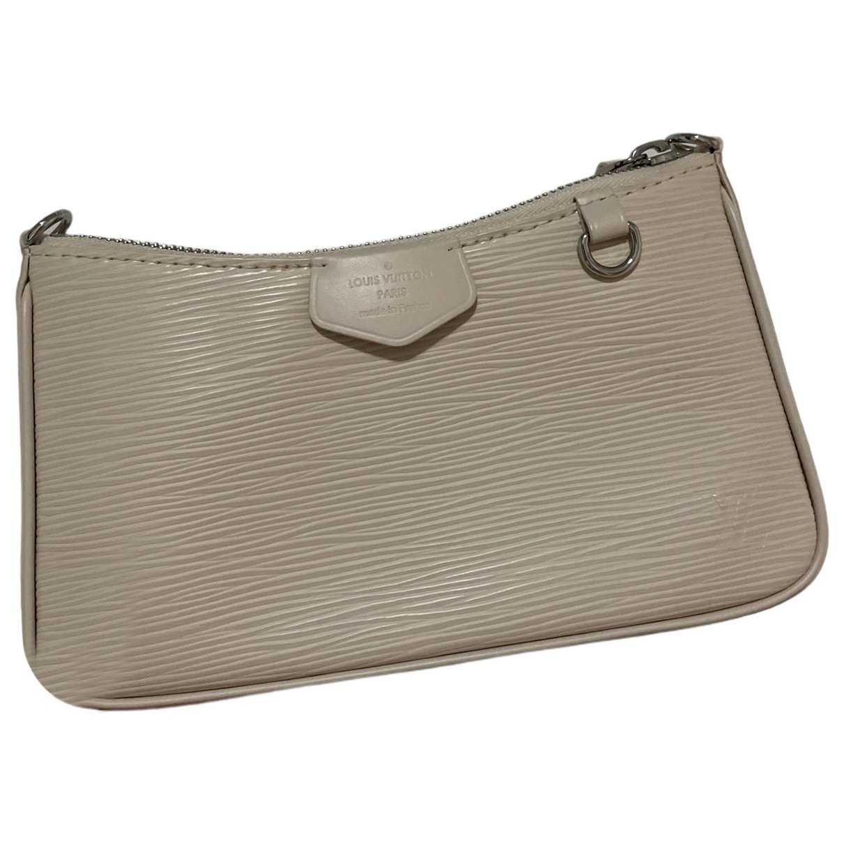 Leather clutch bag