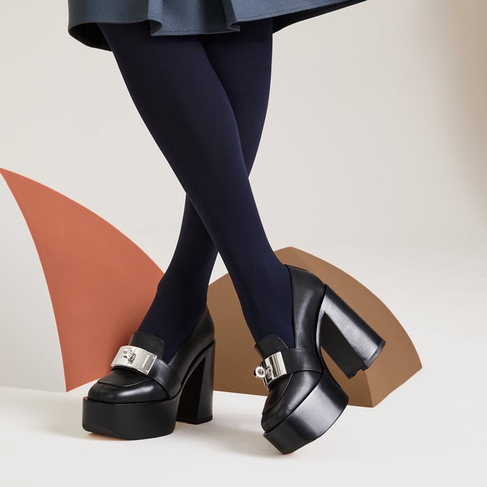 Noir Heel 70 Pump