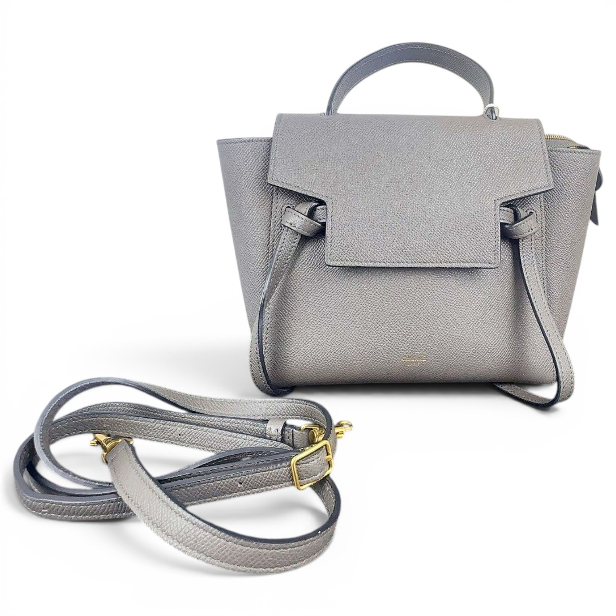 Belt leather handbag