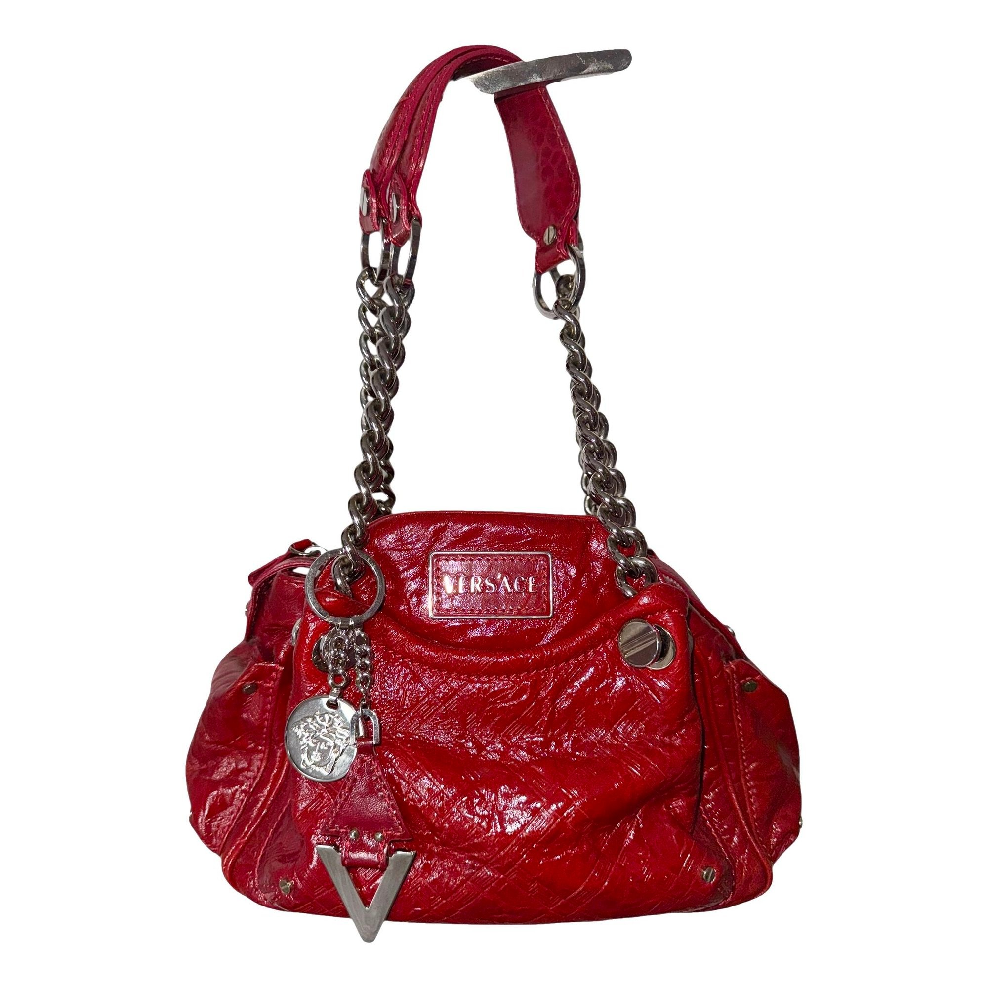 Patent leather handbag