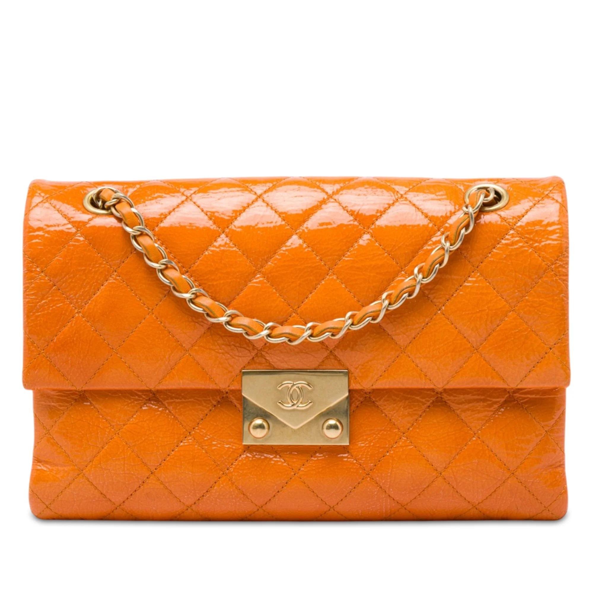 Patent leather handbag