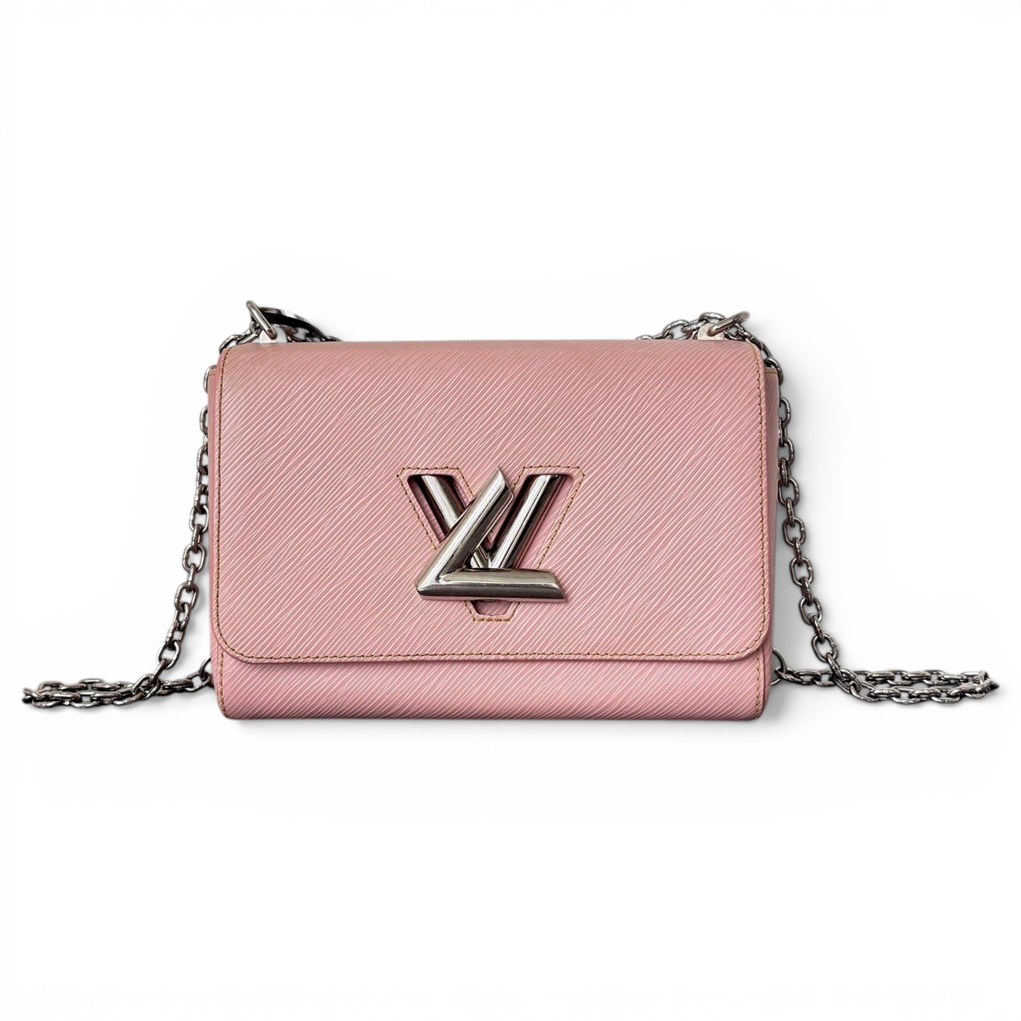 Twist leather handbag