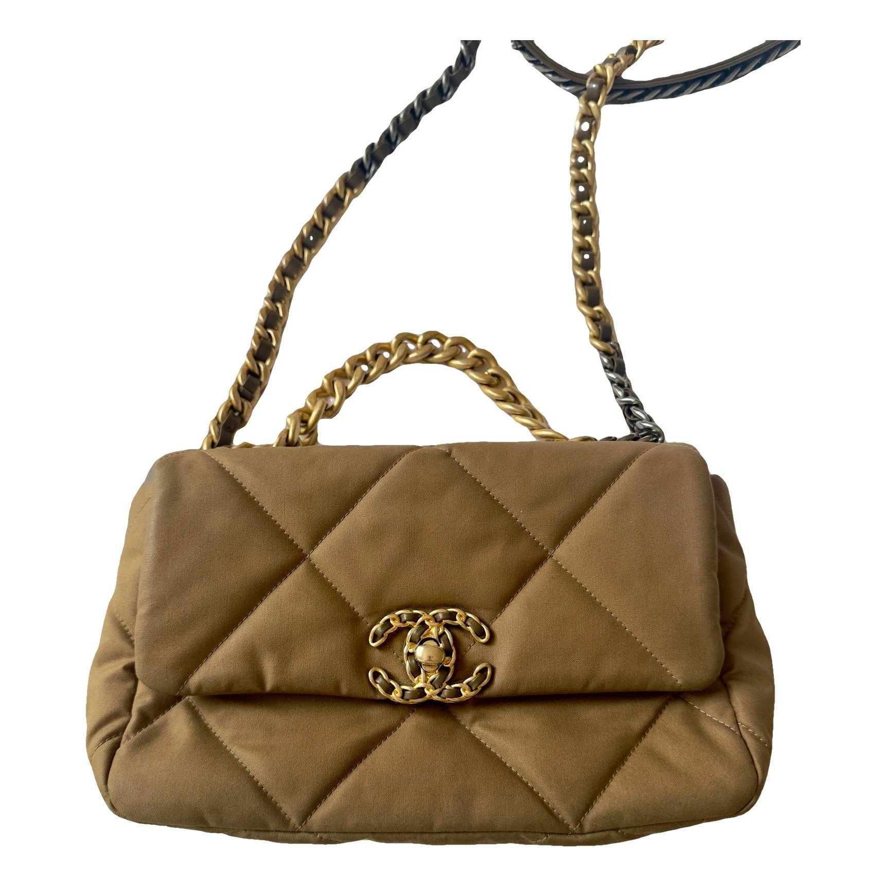 Chanel 19 cloth handbag