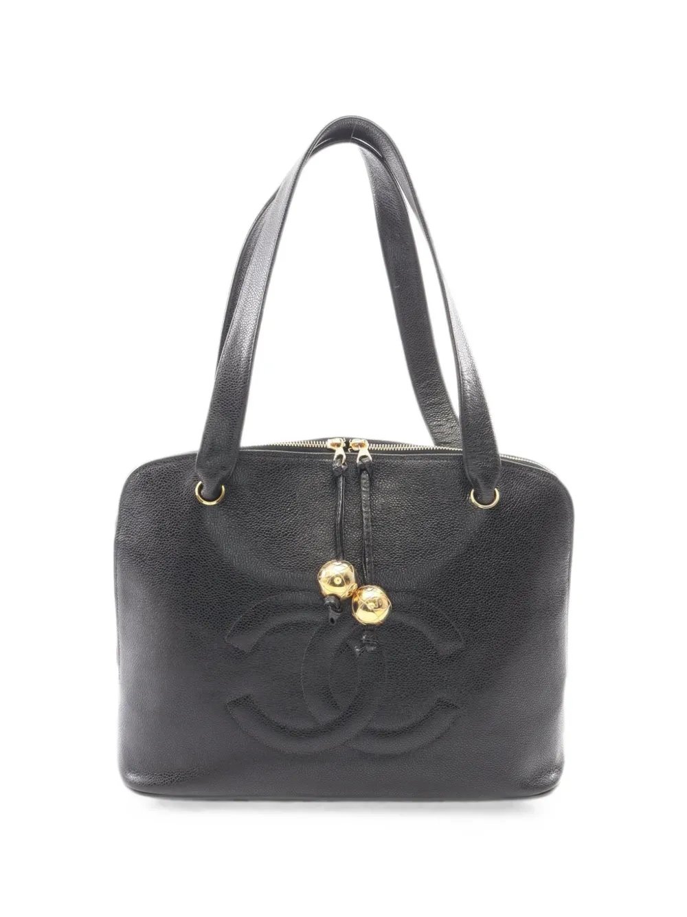 2021 CC mark Caviar leather tote bag