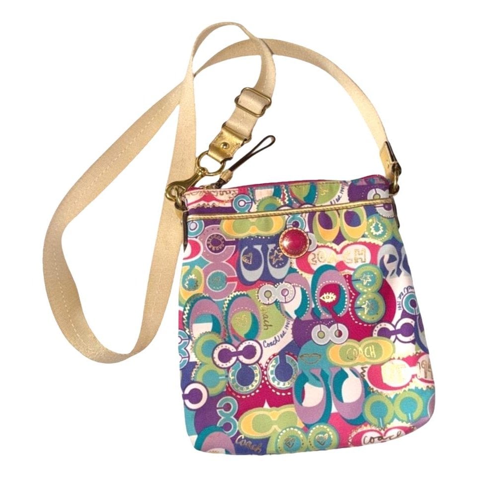 Linen crossbody bag