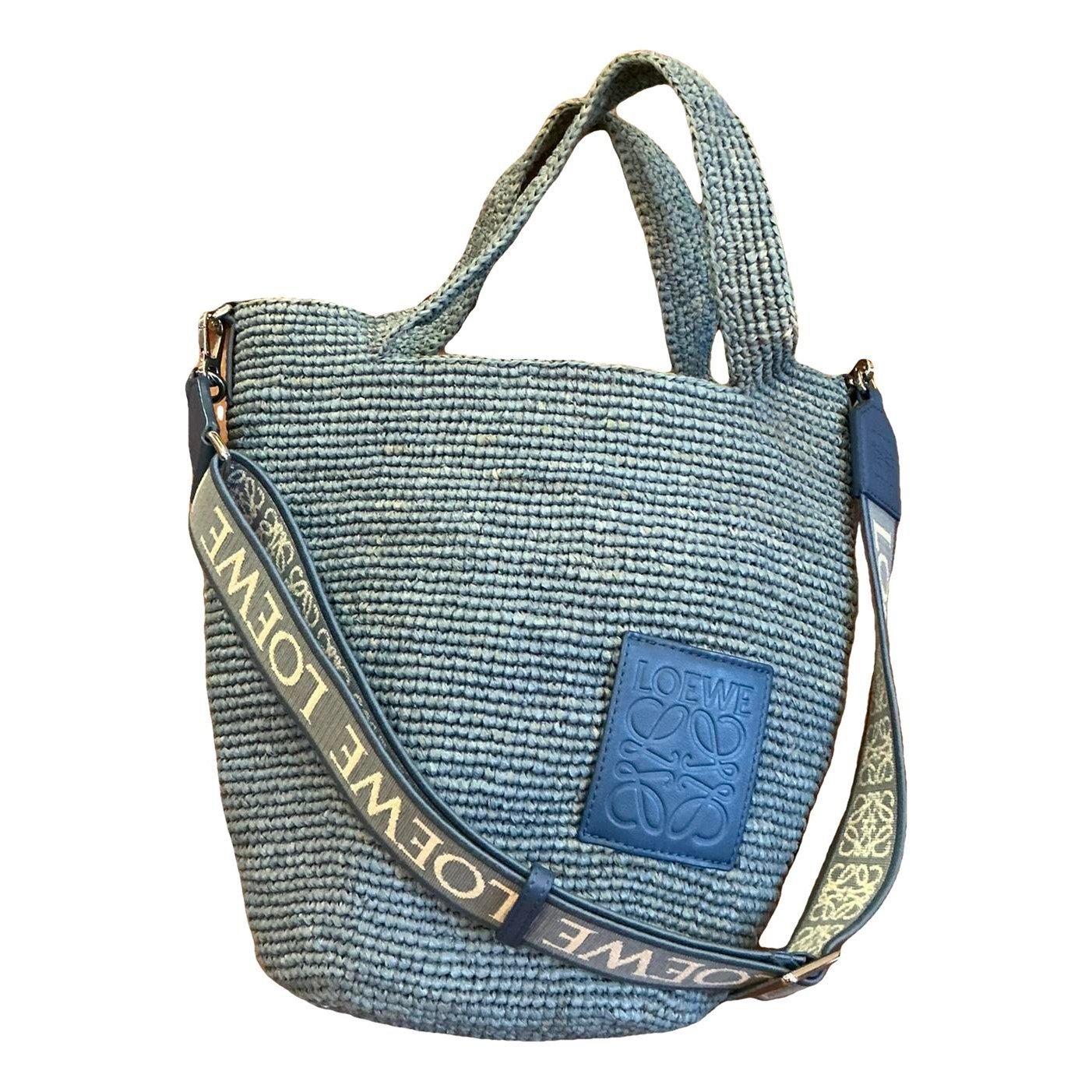 Slit linen crossbody bag