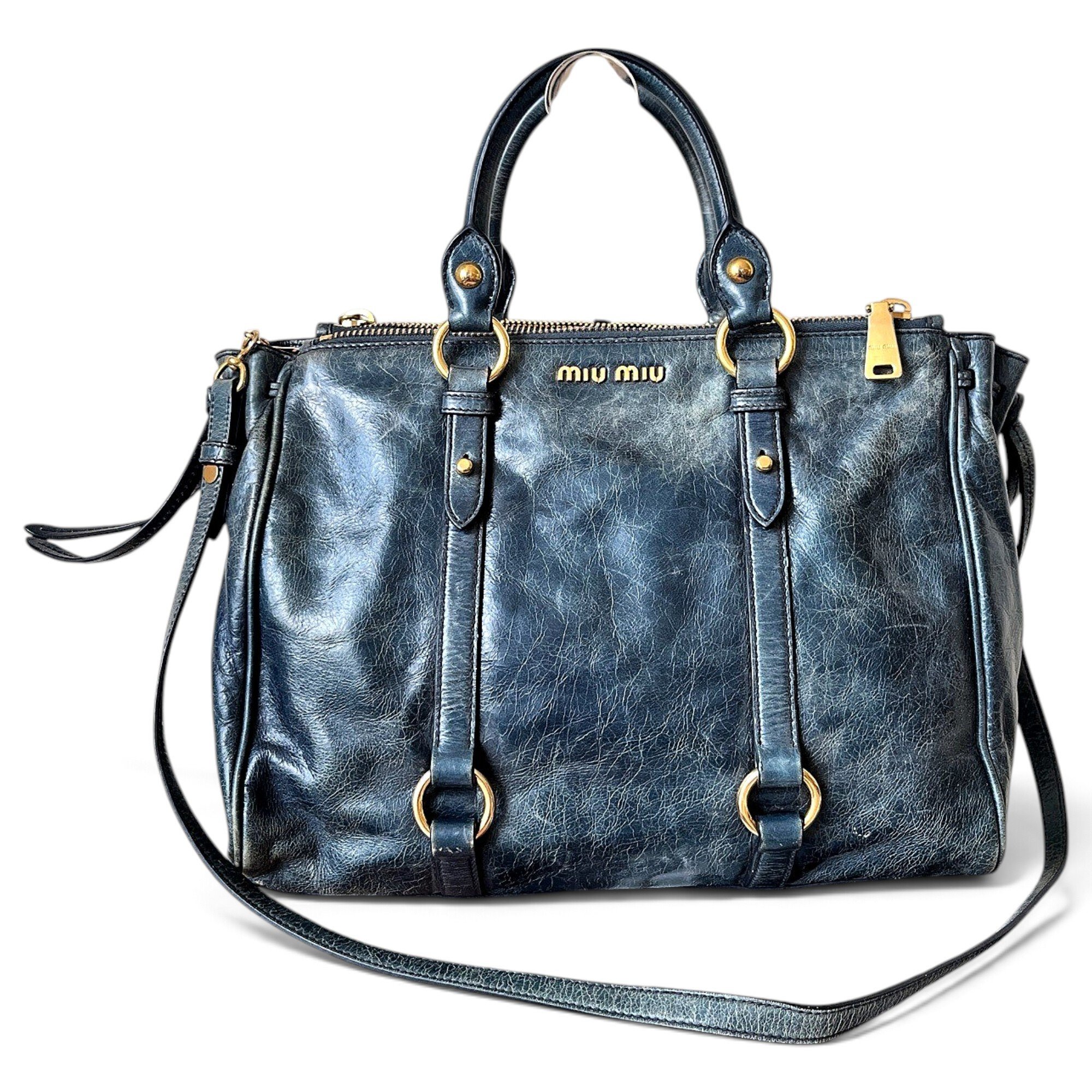 Vitello leather handbag