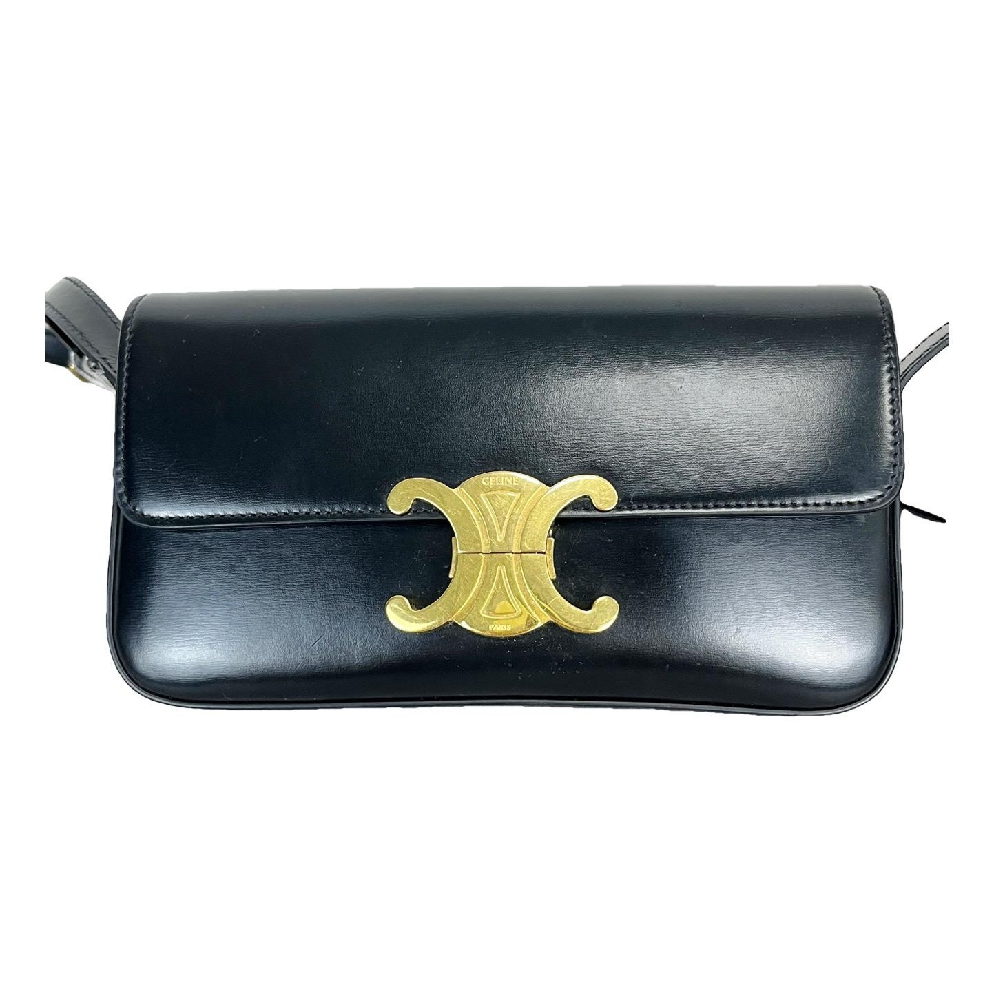 Triomphe Long leather handbag