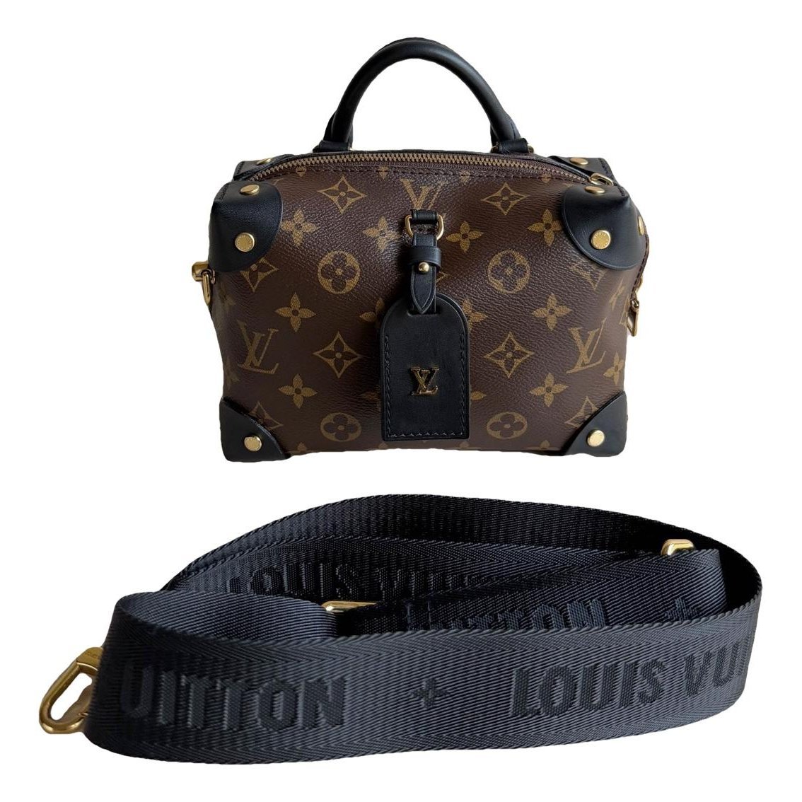 Petite Malle Souple leather handbag