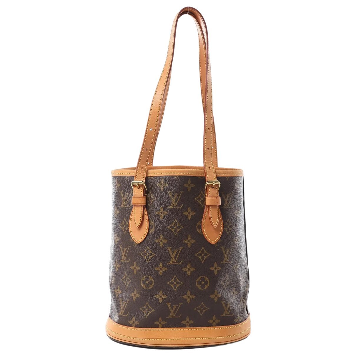 Bucket leather handbag