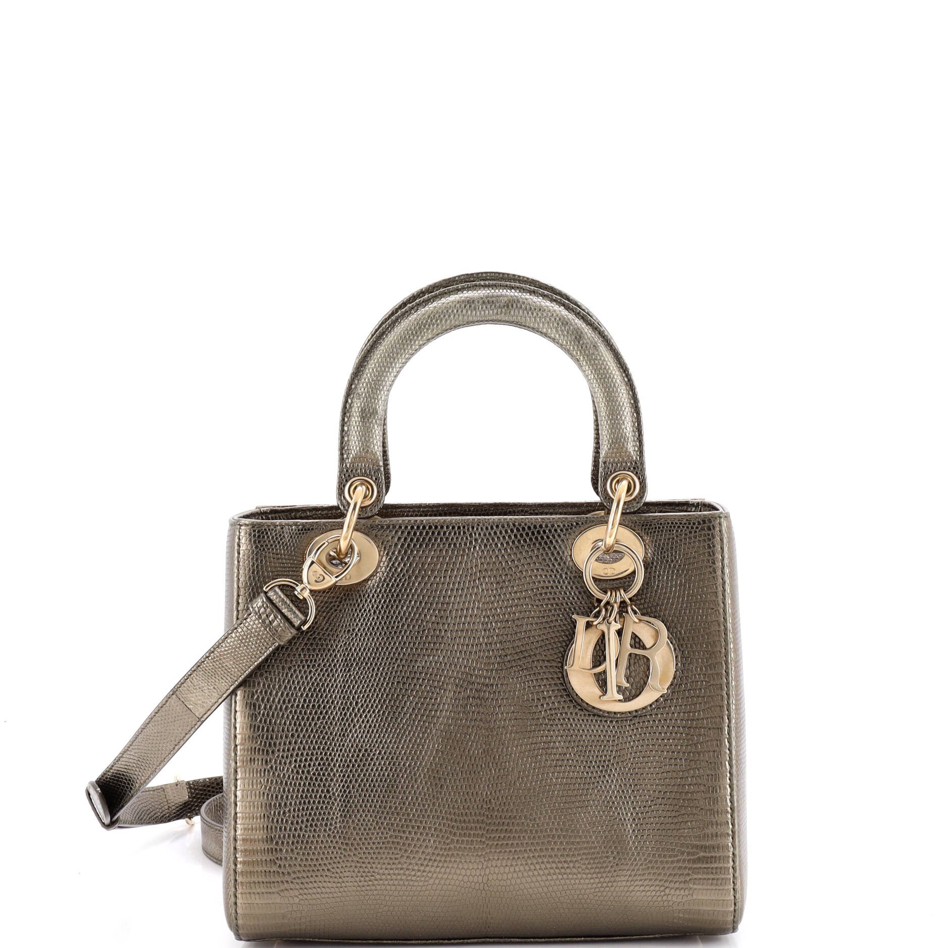 Lady Dior Bag Lizard Medium