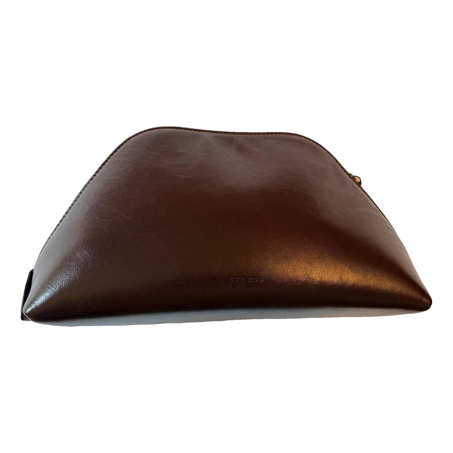Leather clutch bag