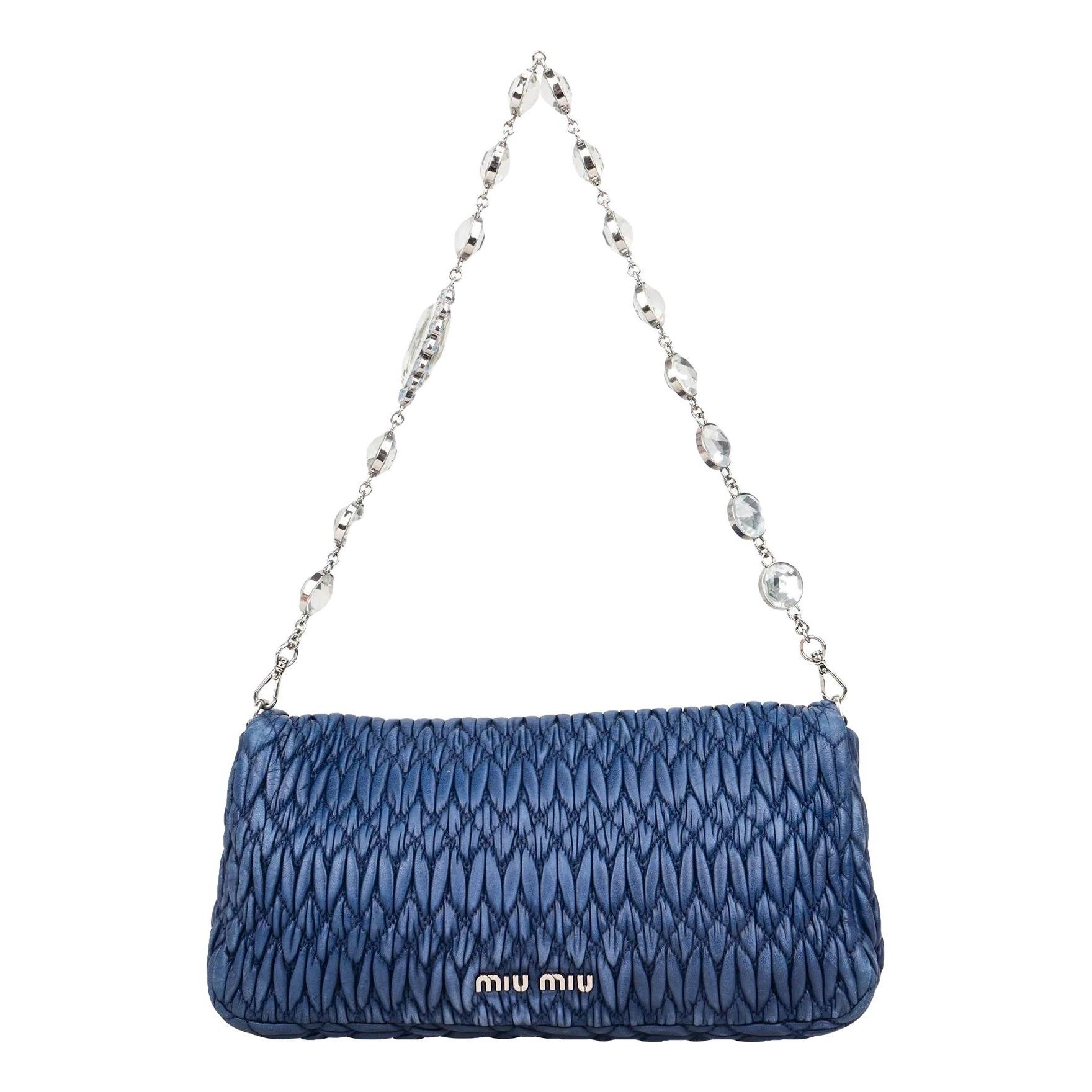 Matelassé leather handbag