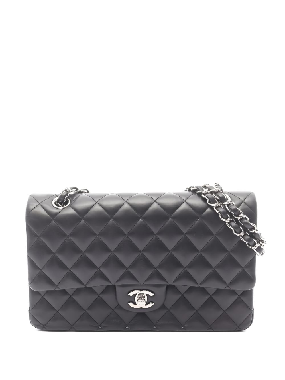2014 Double Flap matelassé double-chain shoulder bag