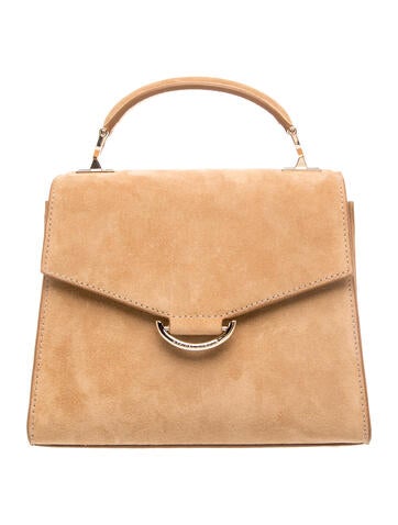 Suede Top Handle Bag