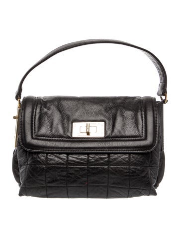 Square Quilt Mademoiselle Flap Bag