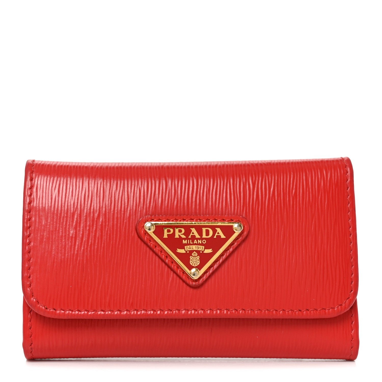 Prada Vitello Move 6 Key Holder Lacca
