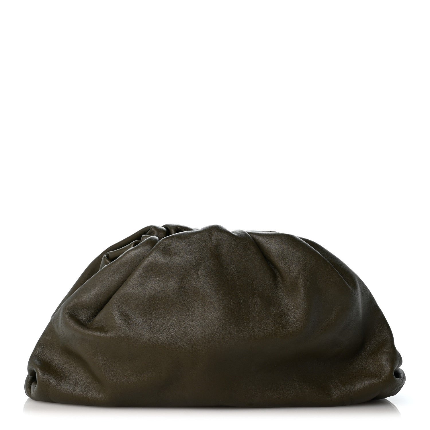 Bottega Veneta Smooth Butter Calf The Pouch Oversized Clutch Mud