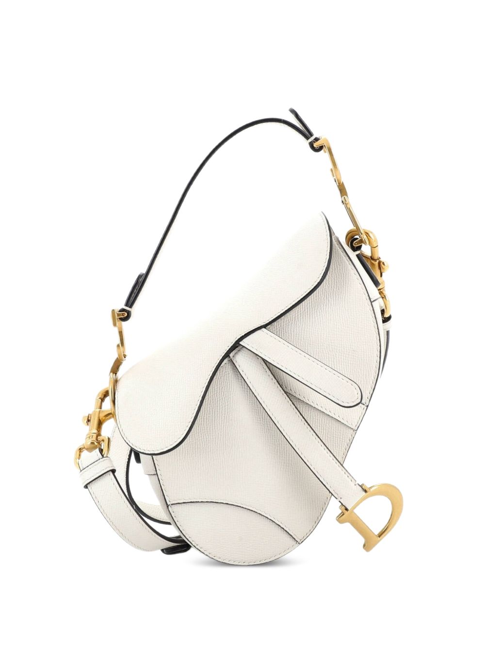 Saddle Handbag with Strap Leather Mini shoulder bag