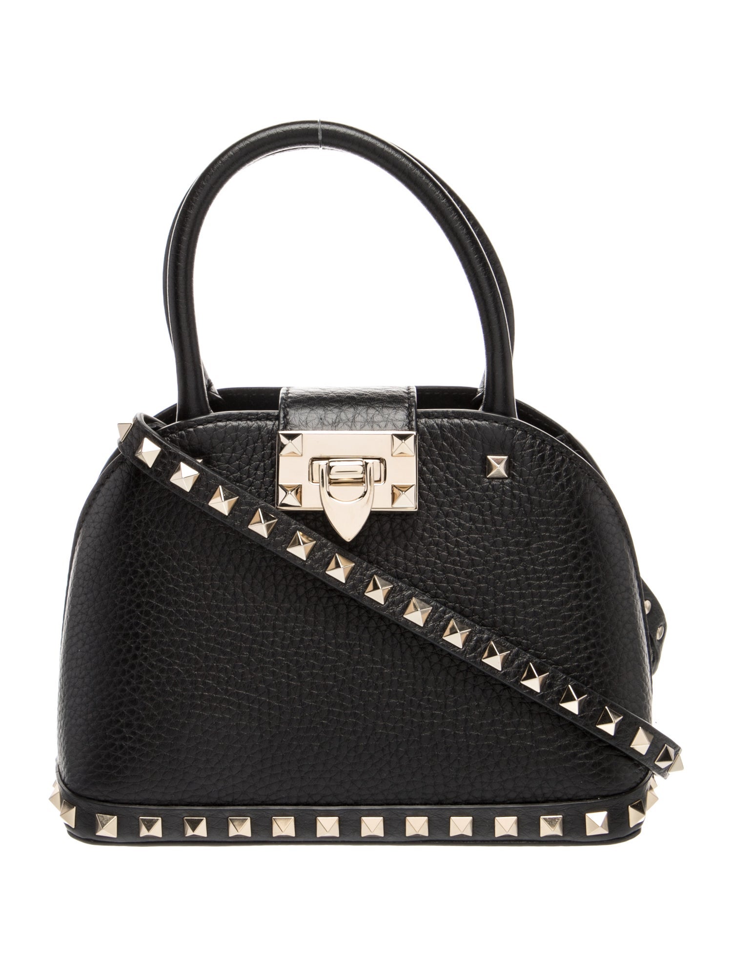Rockstud Top Handle Bag